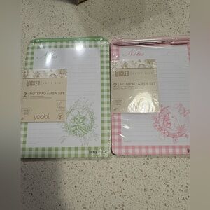 Wicked Glinda & Elphaba Notepad & Pen Set x Yoobi Katie Kime SEALED NWT